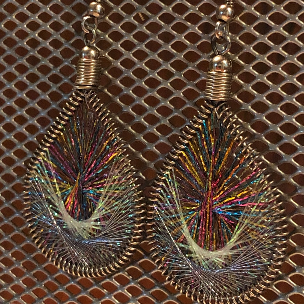 Colorful String Woven Earrings